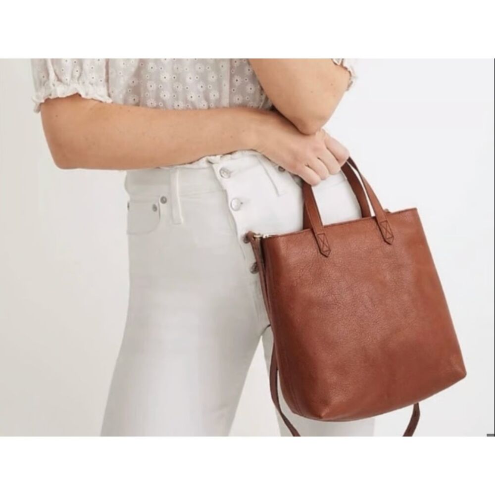 Madewell Brown Small Zip Top Crossbody Bag